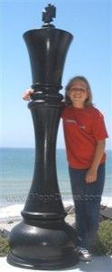 MegaChess 72 Inch Black Fiberglass King Giant Chess Piece |  | MegaChess.com
