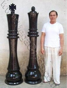 MegaChess 72 Inch Dark Teak King Giant Chess Piece |  | MegaChess.com