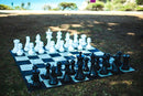 Mega Chess Floor Games MegaChess 16 Inch Plastic Giant Chess Set With Quick Fold Nylon Mat