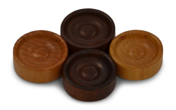 MegaChess 1.75 Inch Rubber Tree Wood Checkers