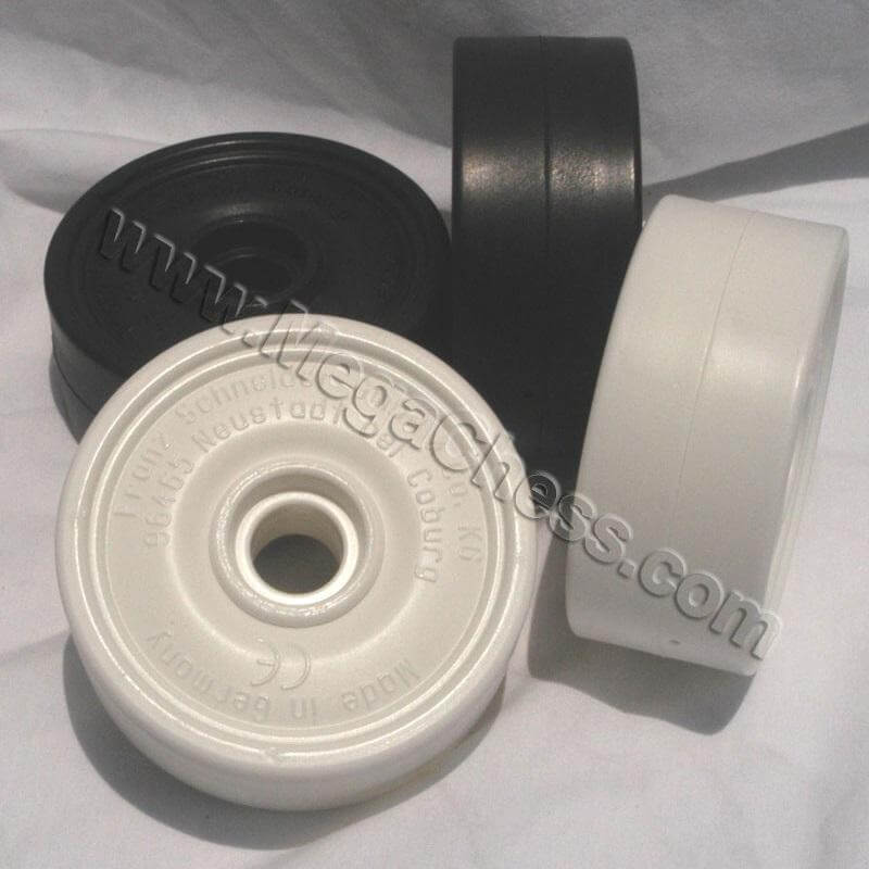 MegaChess 4 Inch Individual White Plastic Giant Checker |  | MegaChess.com