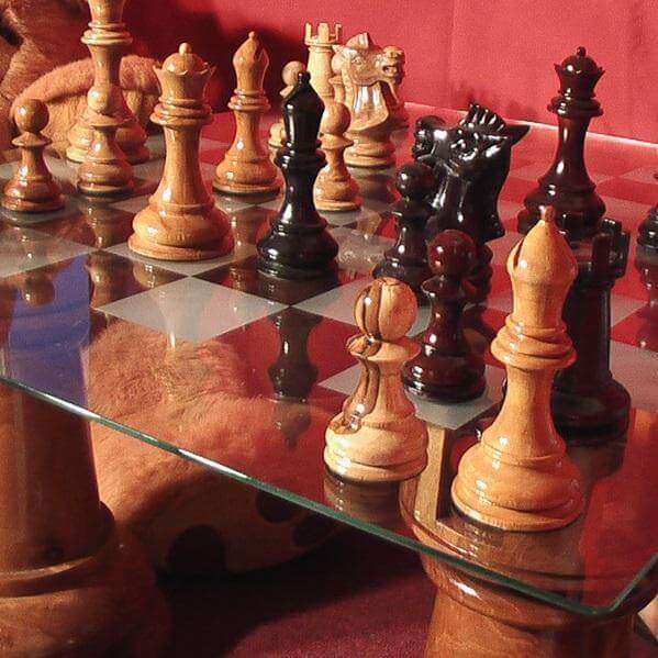 MegaChess 36 Inch Etched Glass Giant Chess Board |  | MegaChess.com