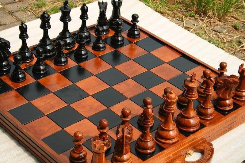 MegaChess MegaBox Teak Giant Chess Board With 4 Inch Squares - 2' 10" x 2' 10" |  | MegaChess.com