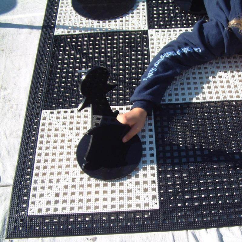 Mega Chess Giant Chess Boards MegaChess Safety Edge Ramps for Rubberized Vinyl 24" Squares