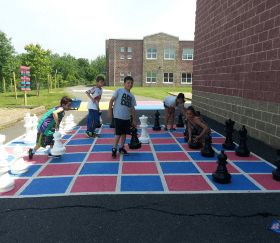 MegaChess Template For Giant Chess Board With 21 Inch Squares 14' x 14' |  | MegaChess.com