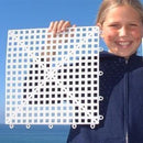 MegaChess White Rubberized Vinyl 12" Square |  | MegaChess.com