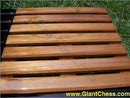 Slotted Teak Chess Board with 6" Squares |  | MegaChess.com