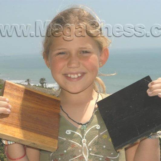 Teak Chess Square 6" White | Default Title | MegaChess.com