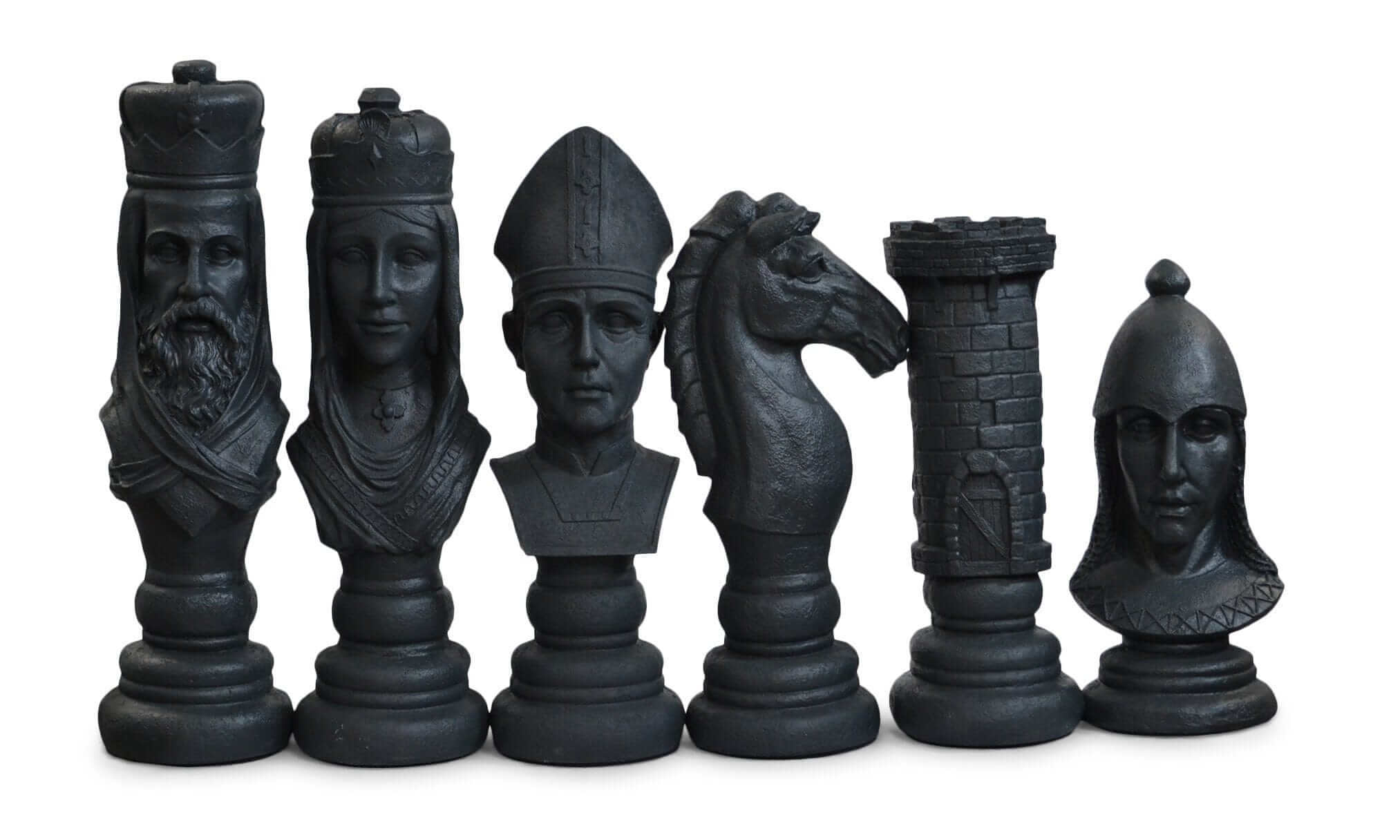 Mega Chess Giant Chess Sets MegaChess 24 Inch Medieval Fiberglass Giant Chess Set