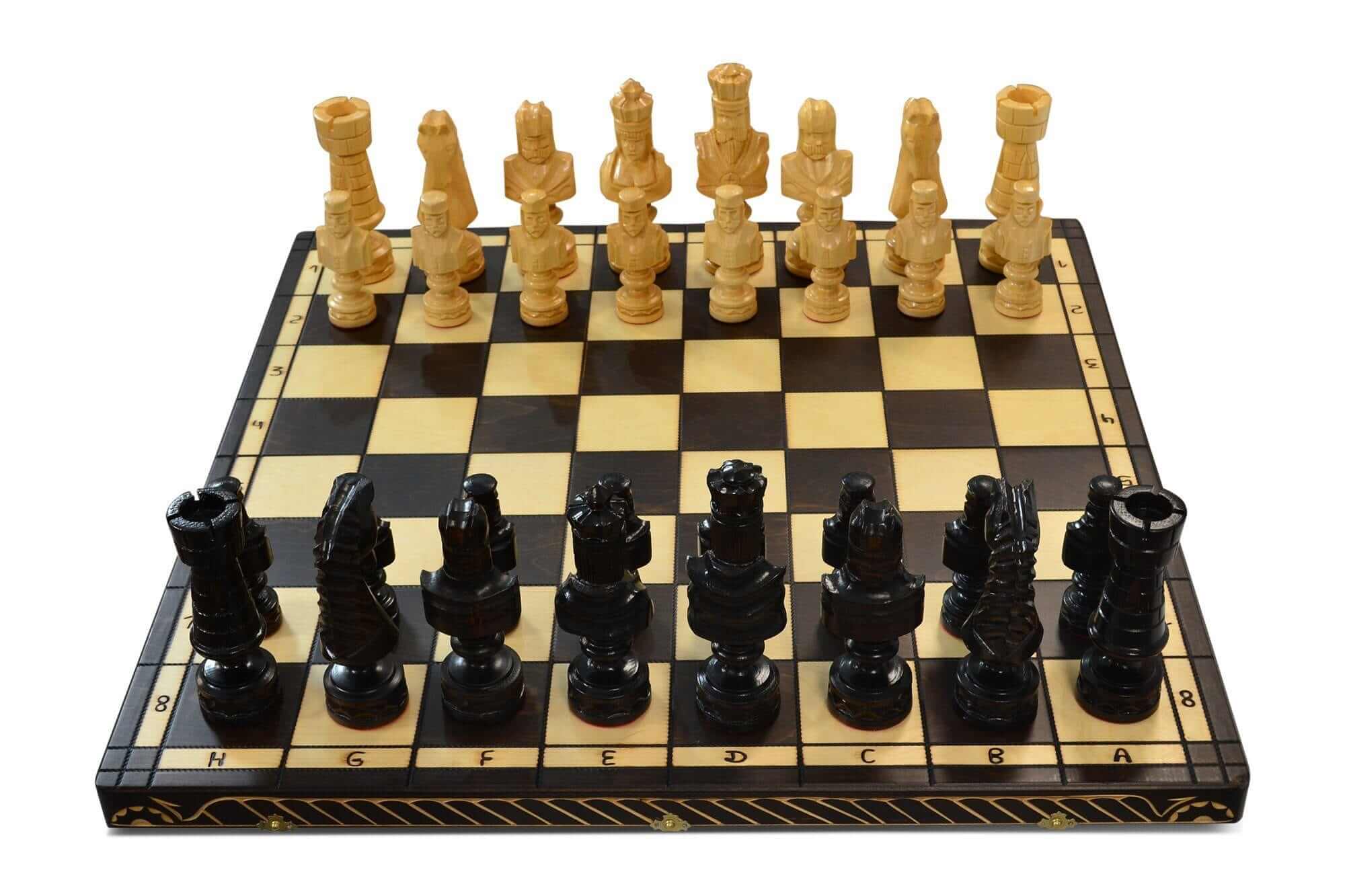 MegaChess 8 Inch Polish Birch Giant Chess Set |  | MegaChess.com