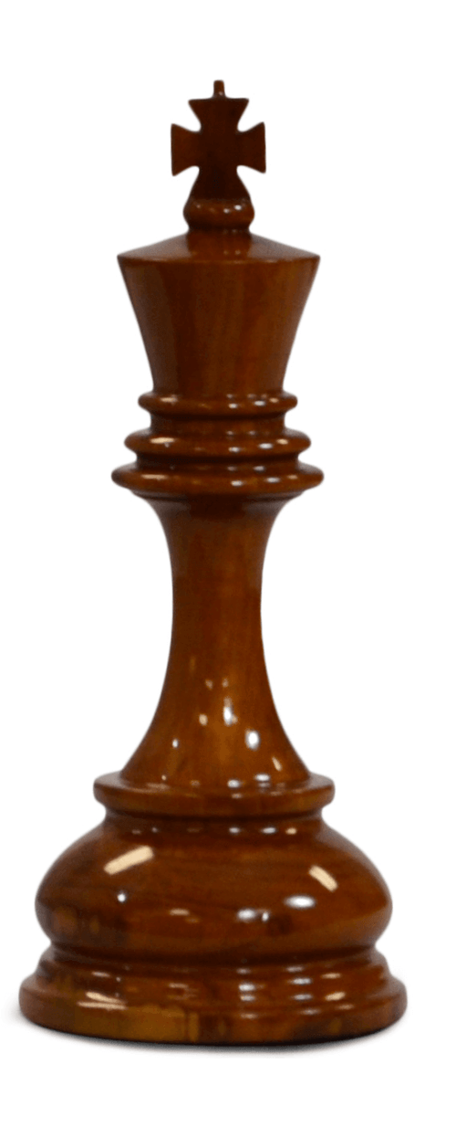 Giant Chess Set Outdoor - 8 Inch Teak Pieces