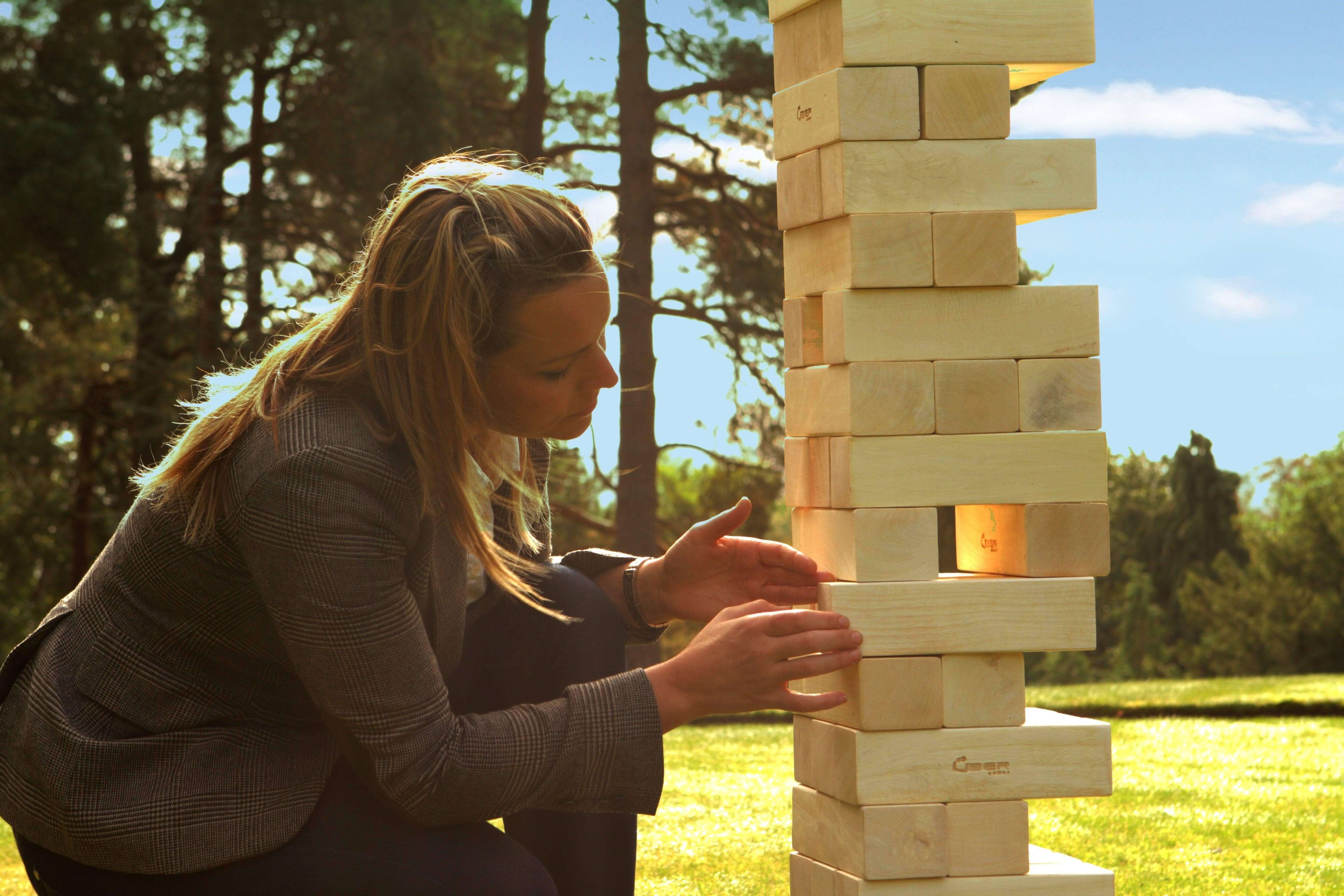 Mega Tumble Tower Hardwood Uber Games |  | MegaChess.com