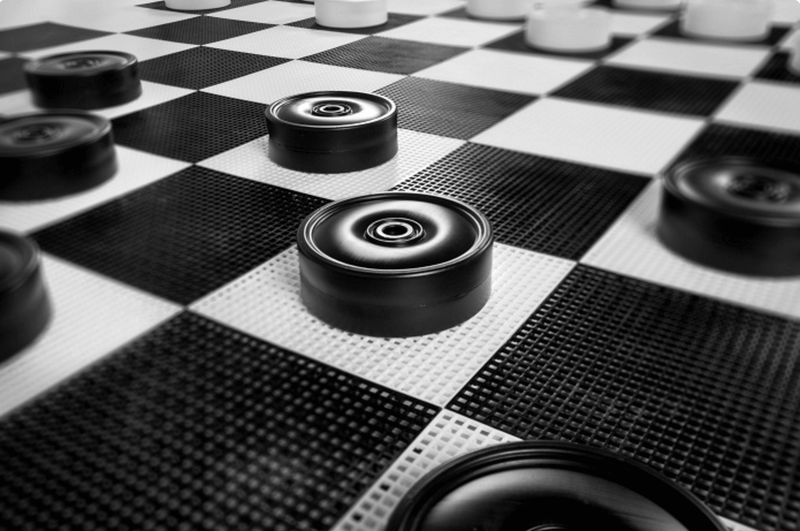 Mega Chess Giant Plastic Chess and Checker Sets by Uber Games Giant Uber Checker Plastic Set 10" Diameter