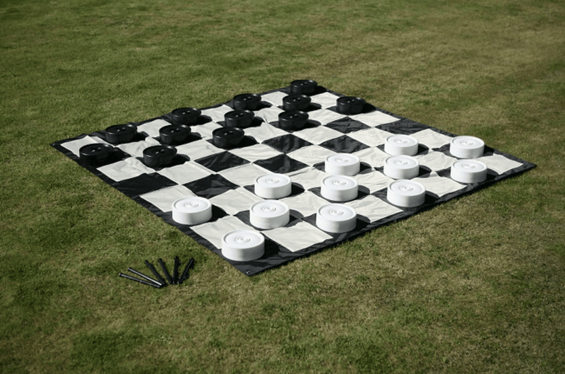 Mega Chess Giant Plastic Chess and Checker Sets by Uber Games Giant Uber Checker Plastic Set 10" Diameter