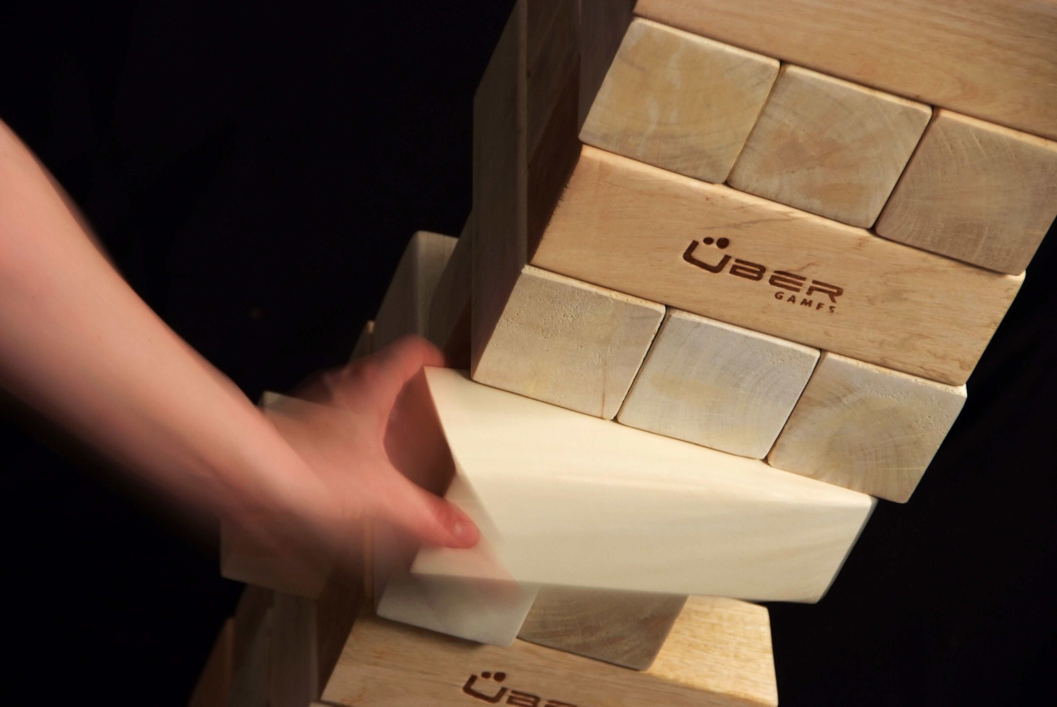 Customized Mega Tumble Tower Hardwood |  | MegaChess.com