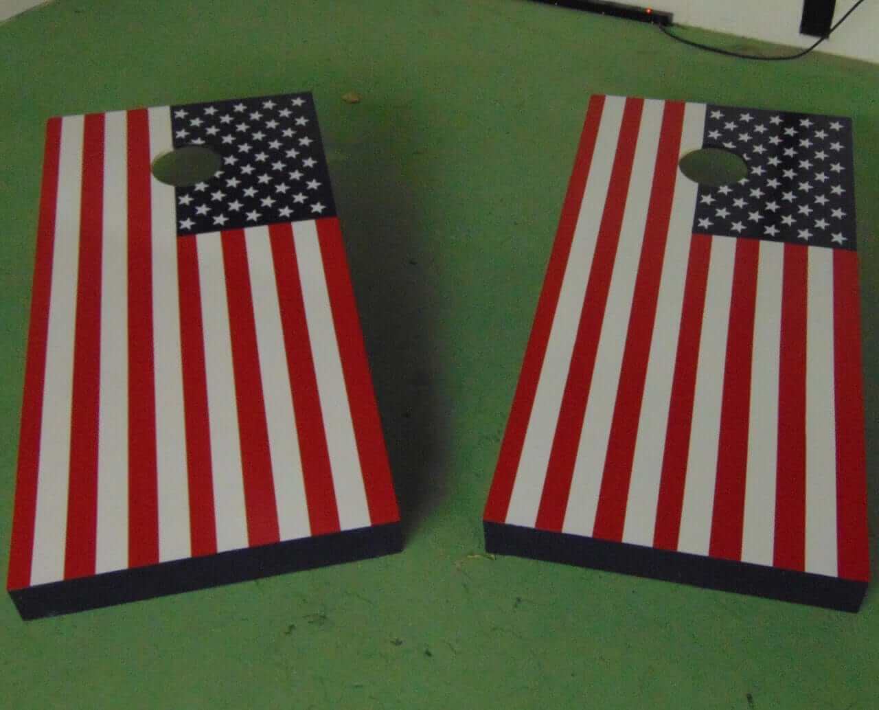 Regulation 4' x 2' American Flag Cornhole Toss Set |  | MegaChess.com
