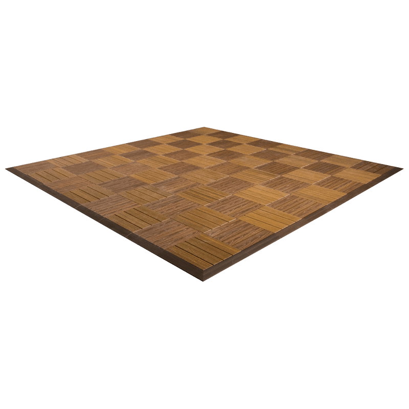 MegaChess Synthetic Wood Giant Chess Board 12 Inch Squares Optional Safety Edge Ramps |  | MegaChess.com