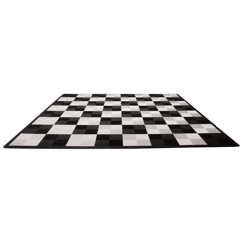 MegaChess Floor Games Custom Color Hard Plastic Giant Chess Board With 18 Inch Squares with Safety Edge Ramps