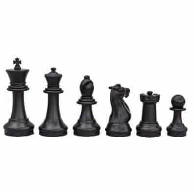 MegaChess Floor Games MegaChess 16 Inch Plastic Giant Chess Set With Commercial Grade Roll-up Chessboard