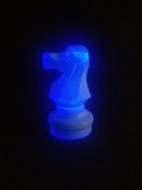 MegaChess Floor Games MegaChess 18 Inch LED Knight Individual Plastic Chess Piece - Blue