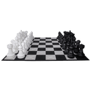 MegaChess Floor Games MegaChess 25 Inch Plastic LED Giant Chess Set - Option 3 - Day and Night Deluxe Set