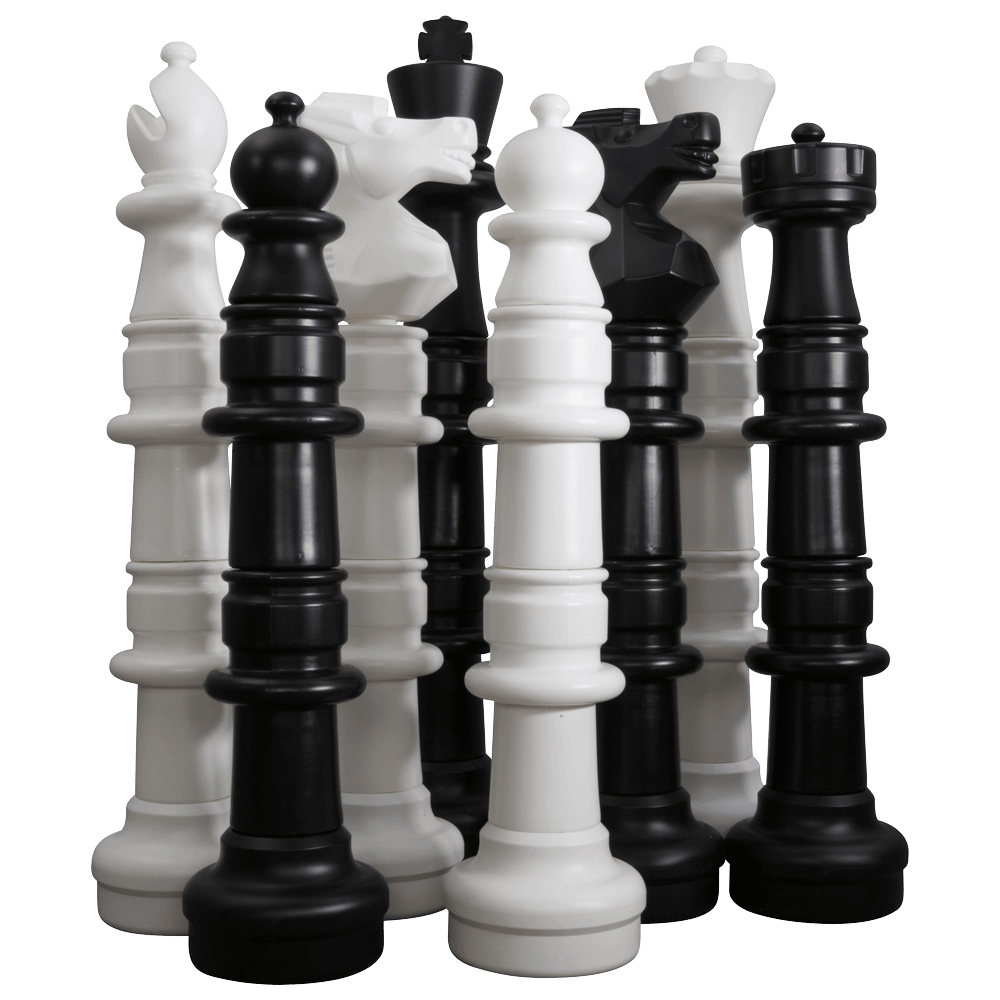 MegaChess Floor Games MegaChess 49 Inch Plastic Giant Chess Set with Plastic Board