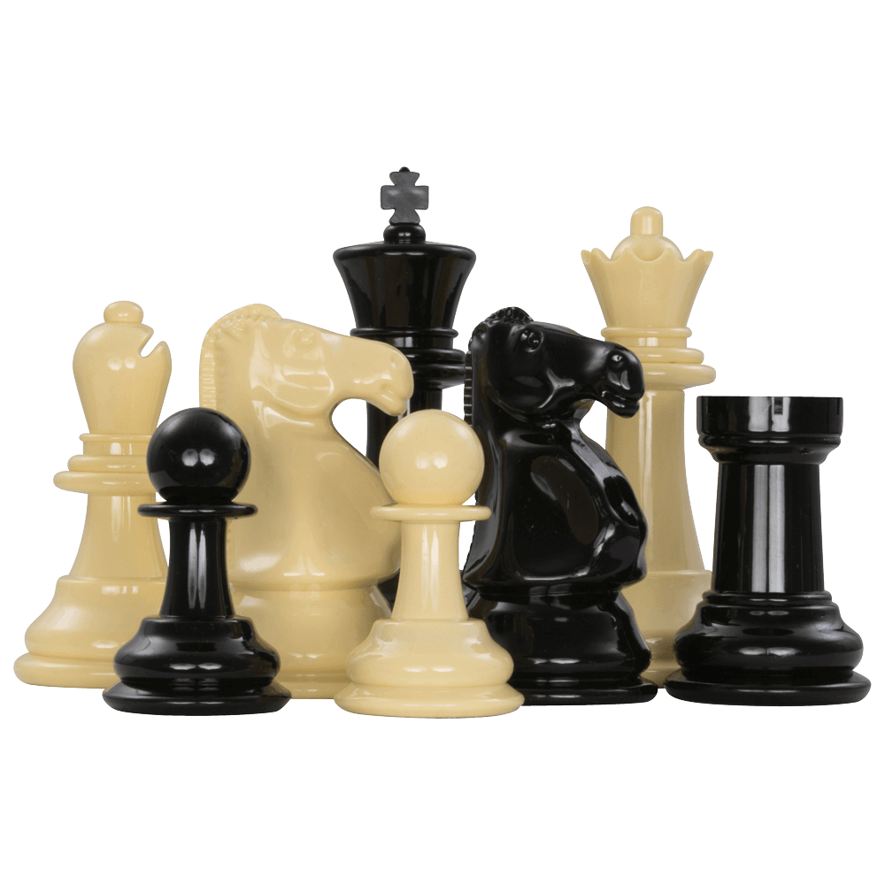 MegaChess Floor Games MEGACHESS Large Chess Set  8-inch King with Large Checkers Set and Giant Vinyl Chess Mat
