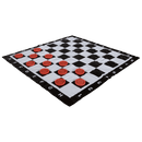 MegaChess Floor Games MEGACHESS Large Chess Set  8-inch King with Large Checkers Set and Giant Vinyl Chess Mat