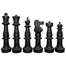MegaChess MegaChess 37 Inch Plastic Giant Chess Set with Commercial Grade Roll-Up Chessboard