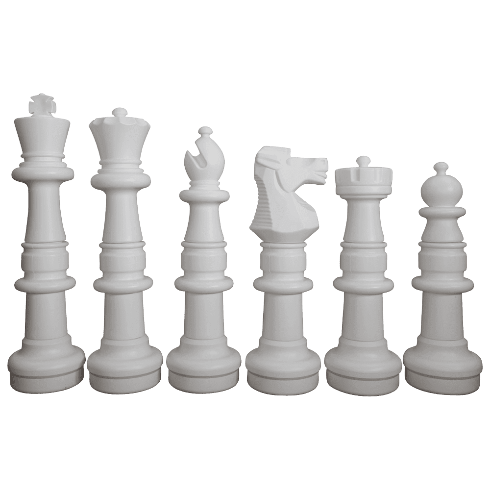 MegaChess MegaChess 37 Inch Plastic Giant Chess Set with Commercial Grade Roll-Up Chessboard