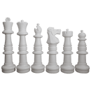 MegaChess MegaChess 37 Inch Plastic Giant Chess Set with Commercial Grade Roll-Up Chessboard