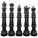 MegaChess MegaChess 49" Chess Set - Black Side Only