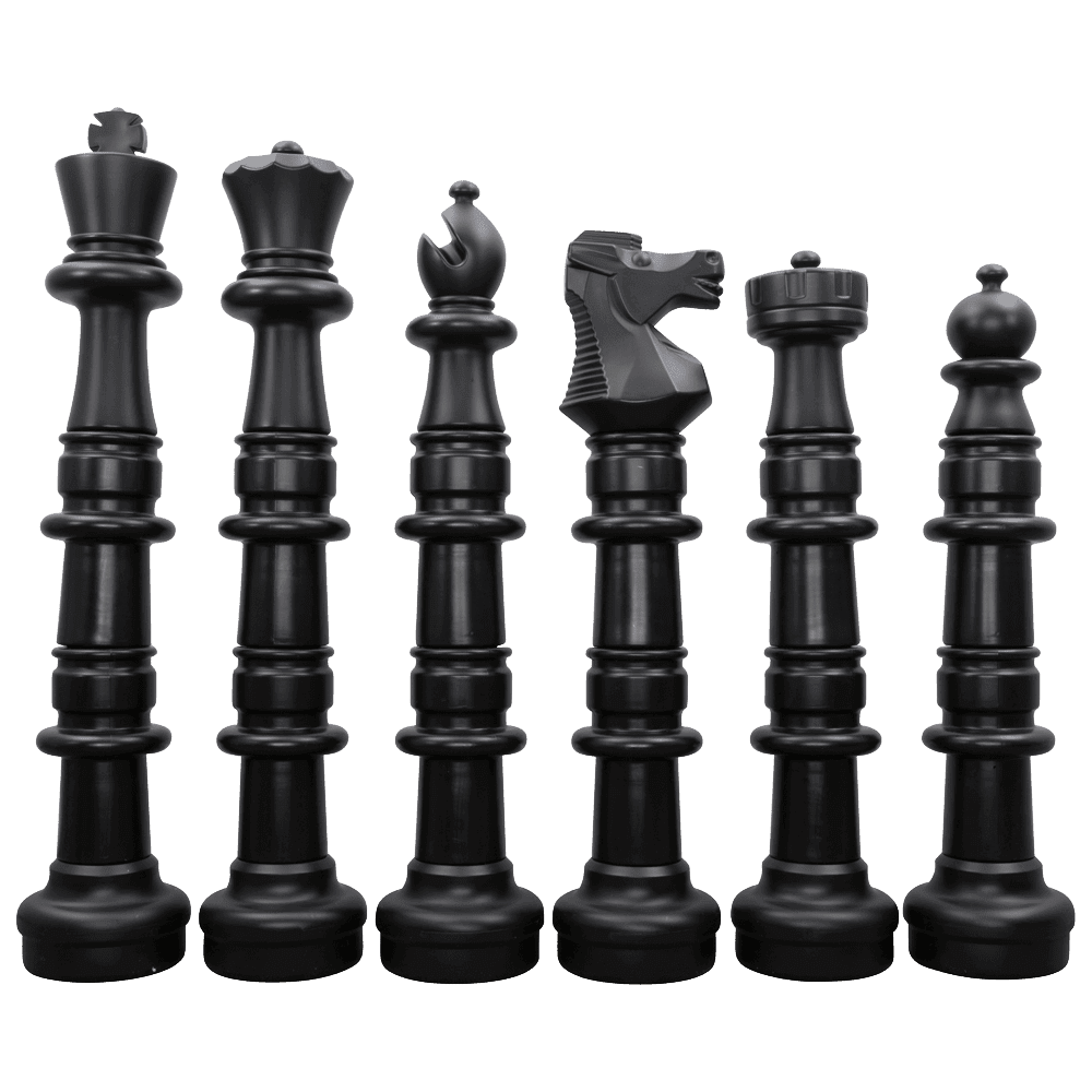 MegaChess MegaChess 49 Inch Plastic Giant Chess Set with Commercial Grade Roll-up Chessboard