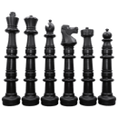 MegaChess MegaChess 49 Inch Plastic Giant Chess Set with Commercial Grade Roll-up Chessboard