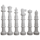 MegaChess MegaChess 49 Inch Plastic Giant Chess Set with Commercial Grade Roll-up Chessboard