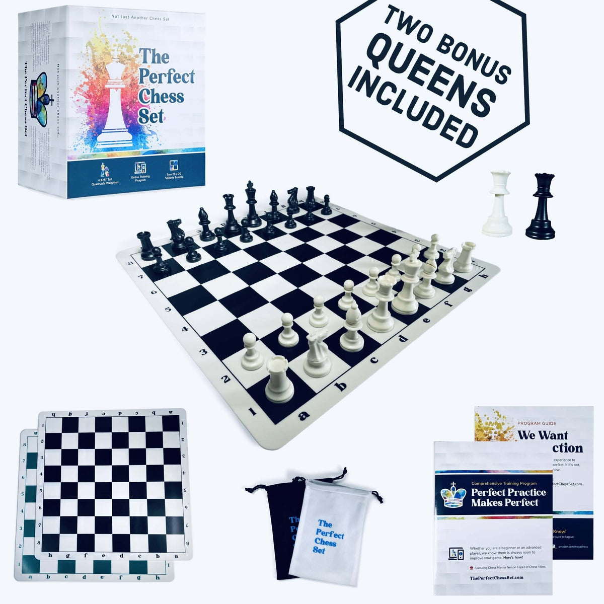 Staunton Triple Weighted Chess Pieces & Sets