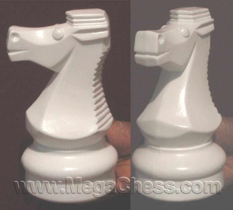 MegaChess 9 Inch Light Plastic Knight Giant Chess Piece |  | MegaChess.com