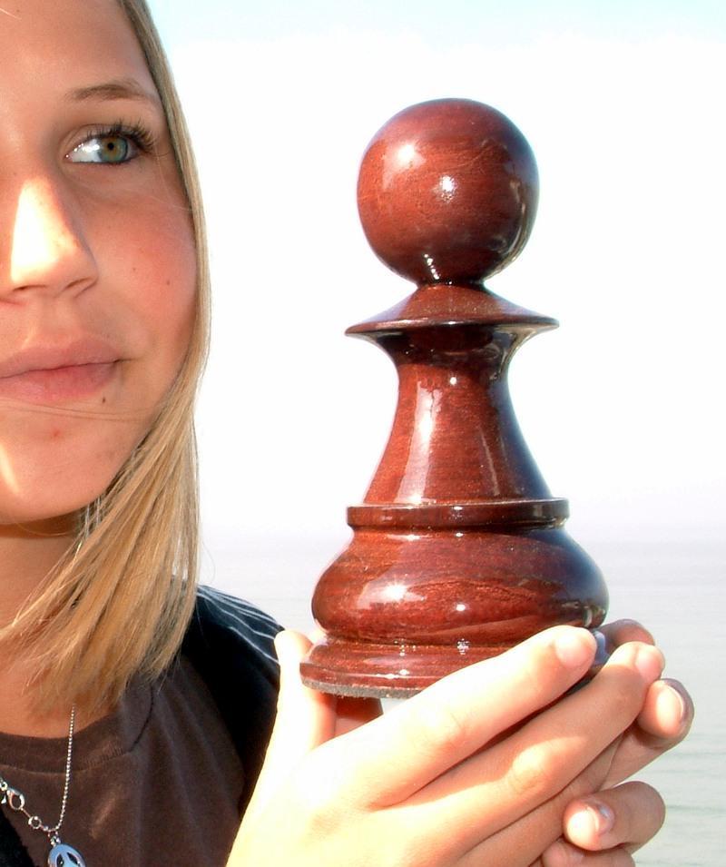 MegaChess 6 Inch Dark Teak Pawn Giant Chess Piece |  | MegaChess.com