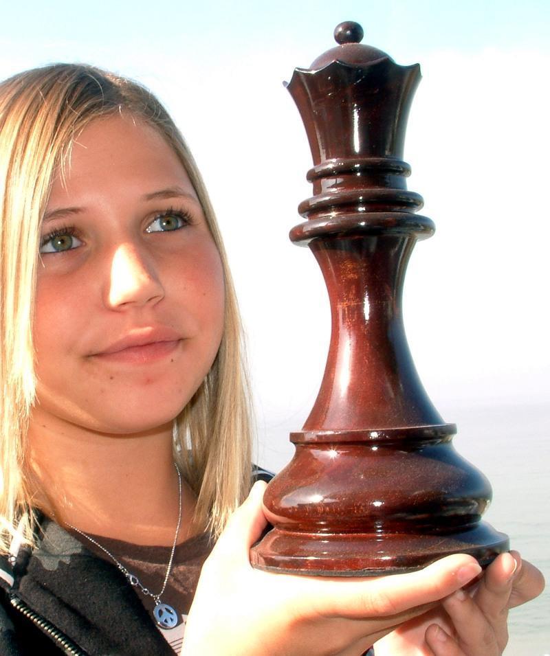 MegaChess 10 Inch Light Teak Queen Giant Chess Piece